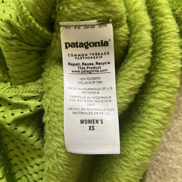 NWT! Patagonia Womens Re-Tool Snap-T Pullover Supply Green XS - Picture 5 of 6